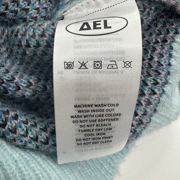 Aelfric Eden City of Love AW23 Crewneck Knit Sweater in Light Blue Size S NWT - Picture 13 of 15